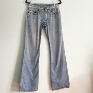 Robin’s Jean Long Flap Pocket Jeans Men’s Size 29w Light Wash